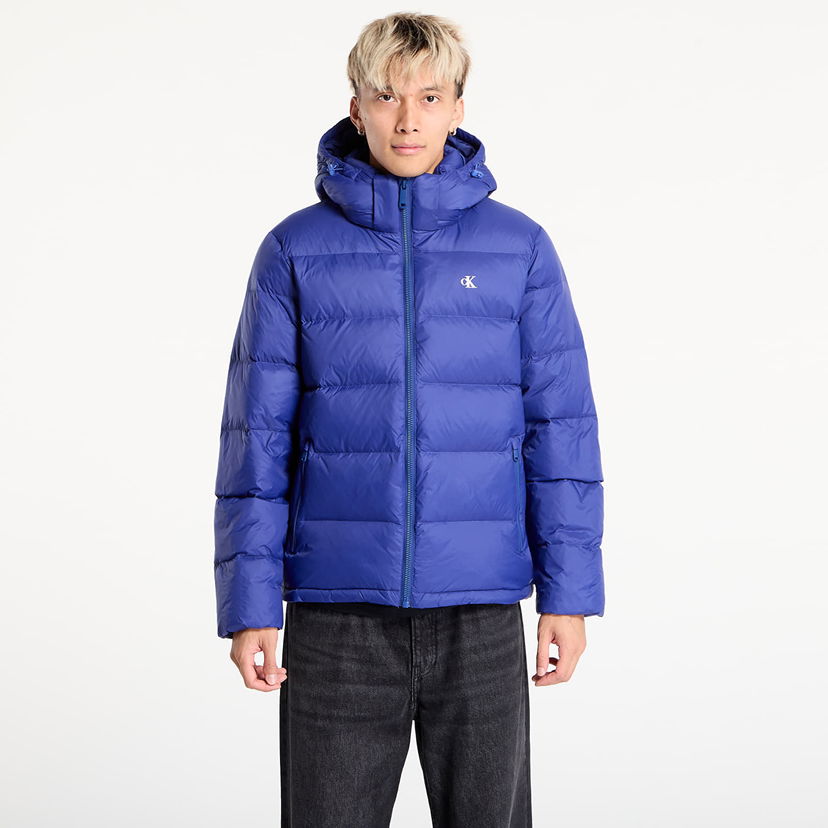 Пуховик CALVIN KLEIN Calvin Klein Jeans Ls Nylon Zip Off Hooded Jacket Синій | LV04RC518G IZ4