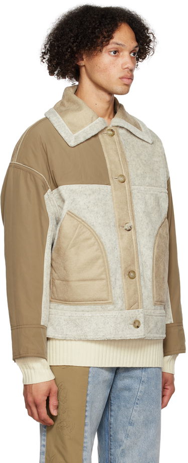 Куртка Feng Chen Wang Feng Chen Wang Reversible Faux-Shearling Jacket бежевий | FUF14JK17, 3