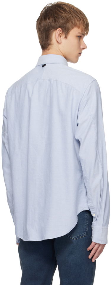 Сорочка rag & bone Rag & Bone Engineered Button-Up Shirt Синій | MBW23SA422X2ML, 2