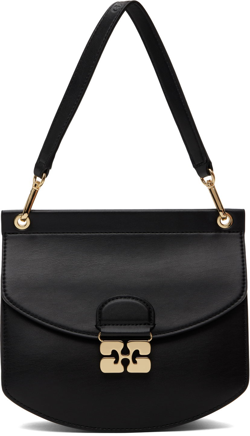 Сумочка GANNI Ganni Small Apo-G Shoulder Bag чорний | A6449