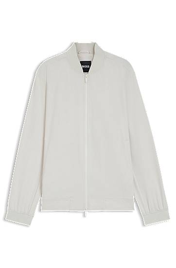 Куртка бомбер BOSS Performance-Stretch Water-Repellent Jacket білий | 50545795
