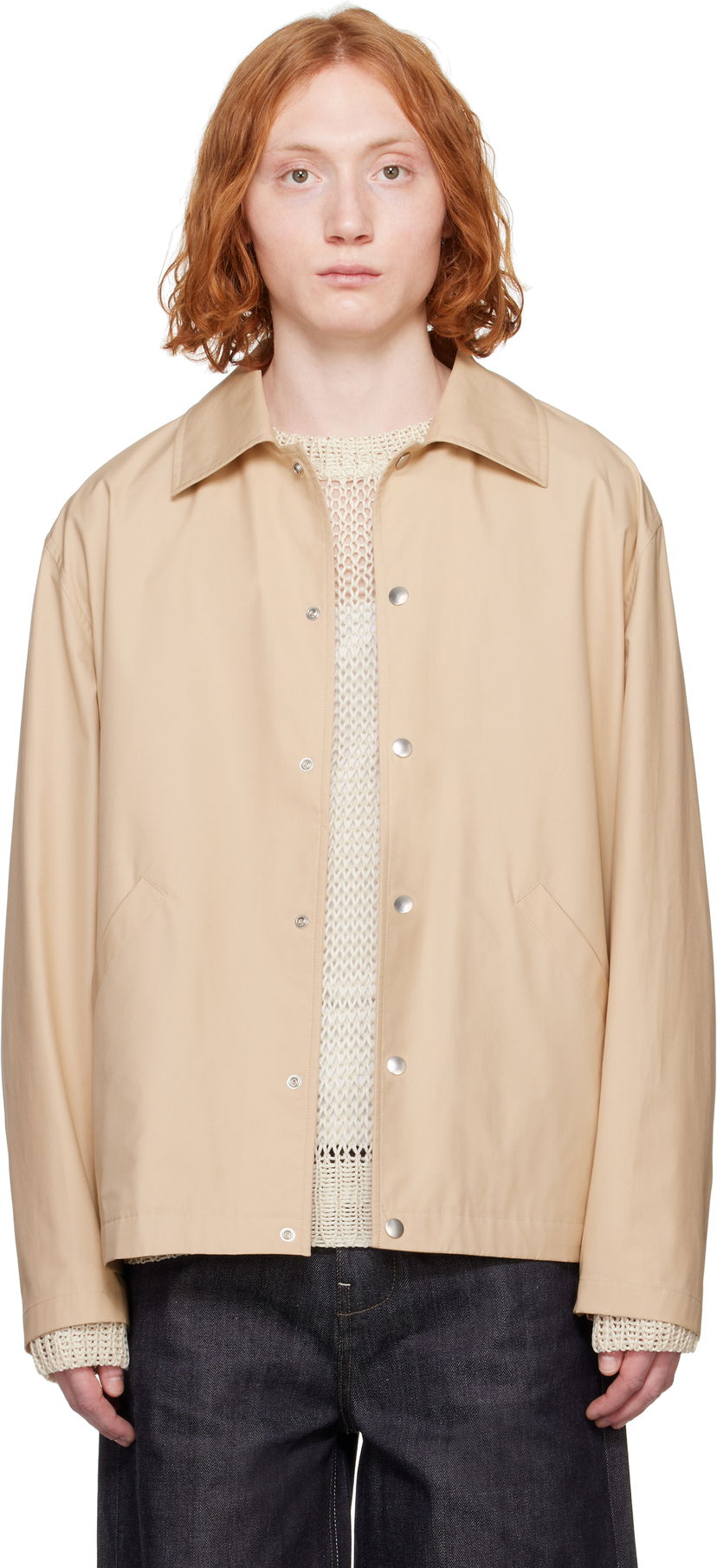 Вітровка Jil Sander Jil Sander Logo Jacket бежевий | J23BN0003_J45026