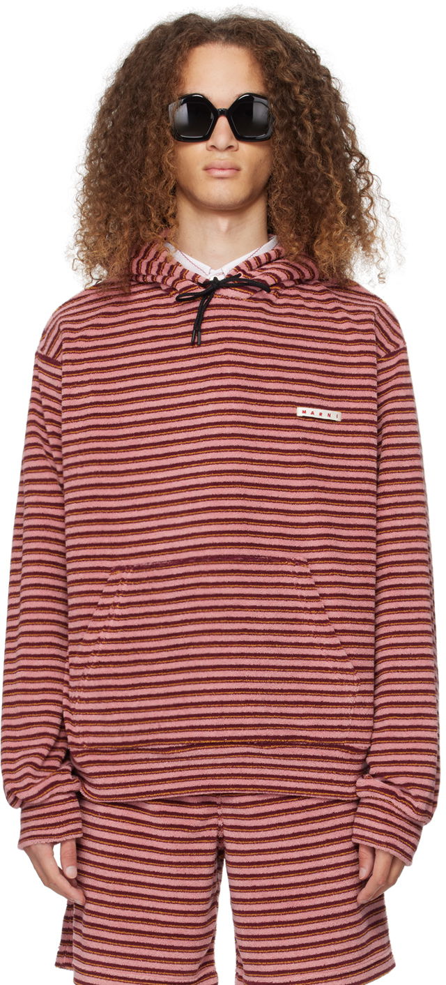 Світшоти Marni Striped Hoodie Рожевий | FUMU0073X1 UTC321
