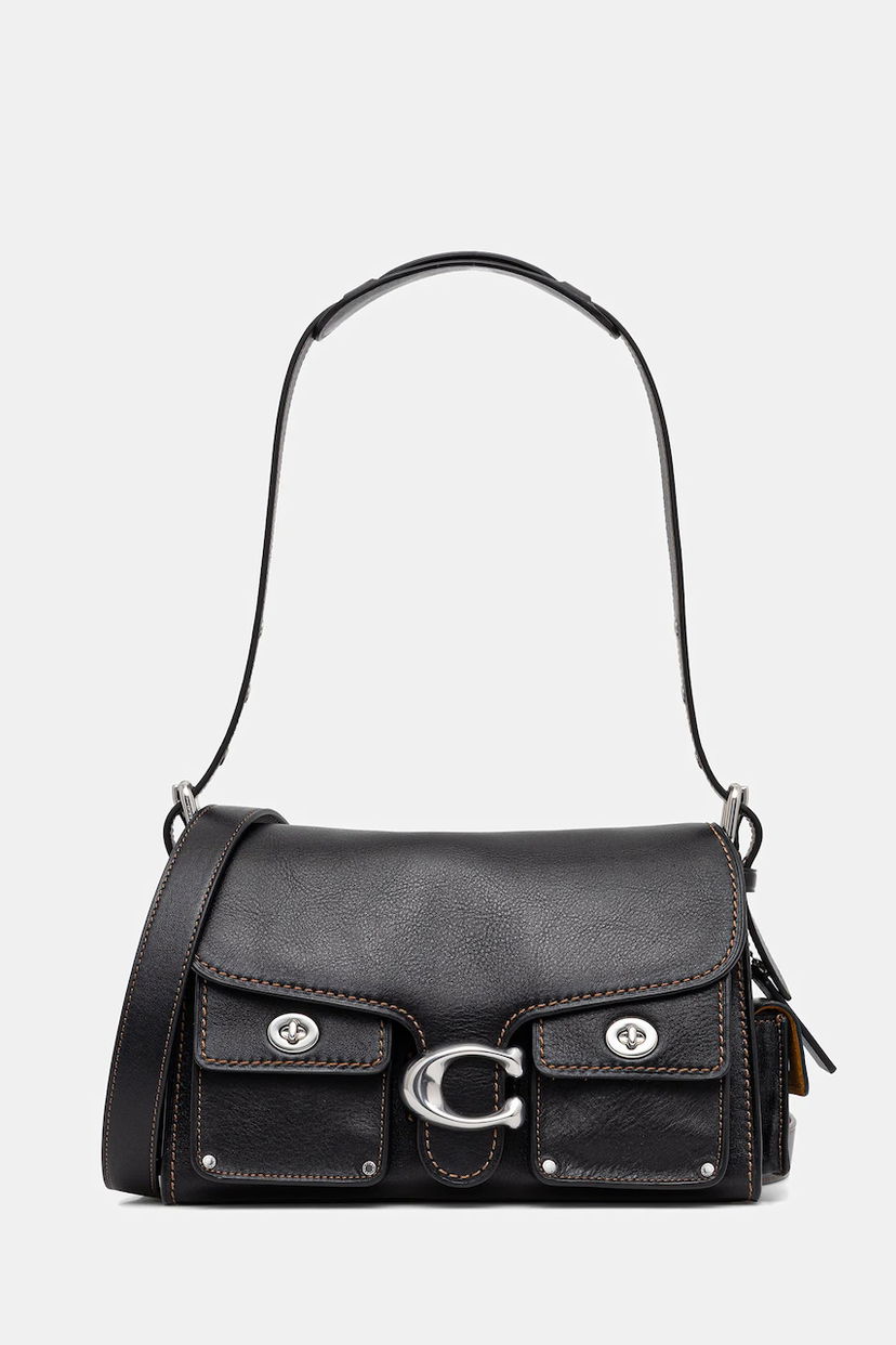 Сумка Coach Coach Cargo Turnlock Soft Tabby Shoulder Bag чорний | CU124