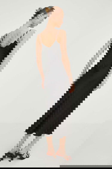 плаття Samsoe Samsoe Samsoe Samsoe SASHARON Midi Slip Dress чорний | F10000026, 2