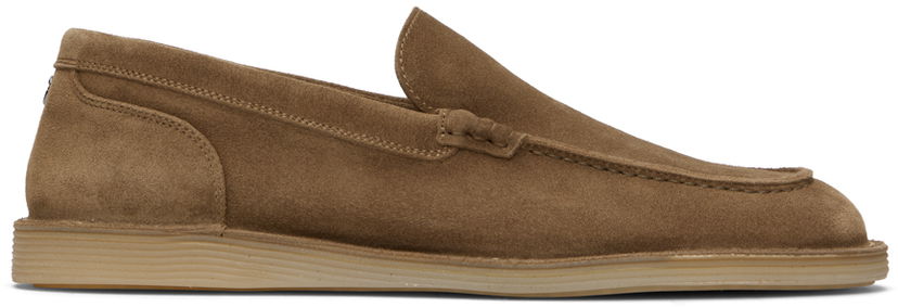 Кросівки та взуття Dolce & Gabbana Florio Ideal Suede Loafers Коричневий | A50593AS707