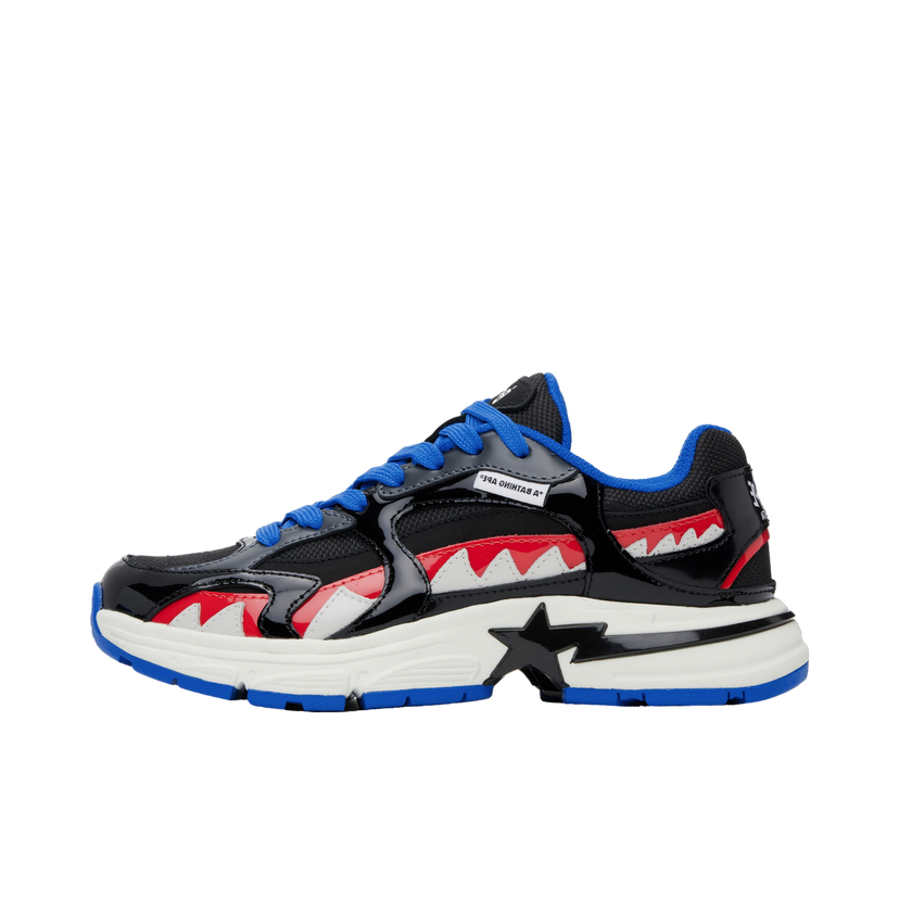 Кросівки та взуття BAPE A Bathing Ape Shark STA #3 чорний | 001FWL301321M