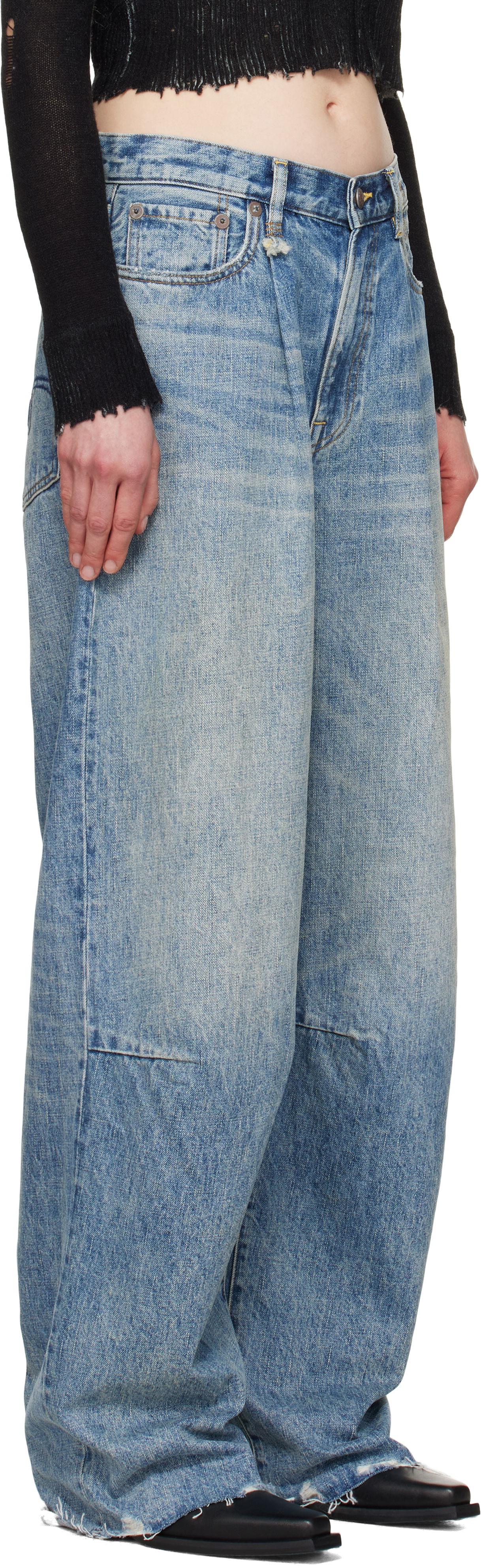 Джинси R13 R13 Wayne Articulated Knee Jeans Синій | R13WD146-D149C, 1