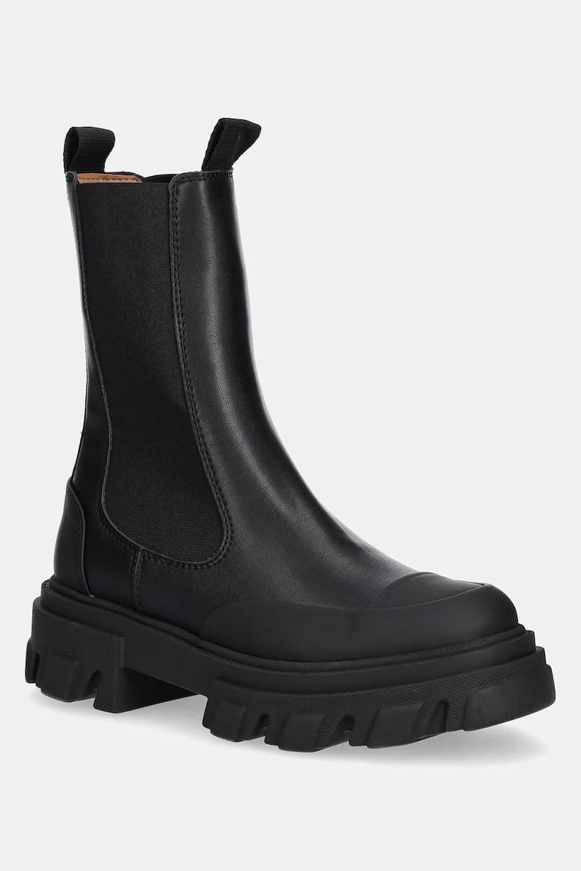 Кросівки та взуття GANNI GANNI Cleated Low Chelsea Boots чорний | S3238
