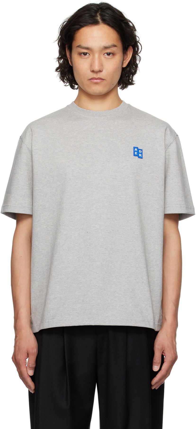 Футболка ADER ERROR ADER error Sig TRS Tag 01 T-Shirt Сірий | BO42FYTS0101GR