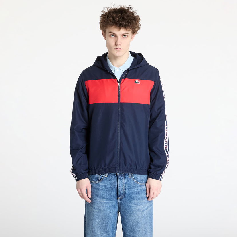 Вітровка Lacoste Lacoste Diamond Weave Jacket темно-синій | BH8972 C5L