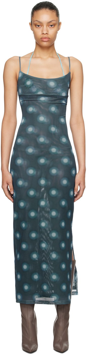 плаття Miaou Miaou Thais Maxi Dress Синій | 5019PM1GRB