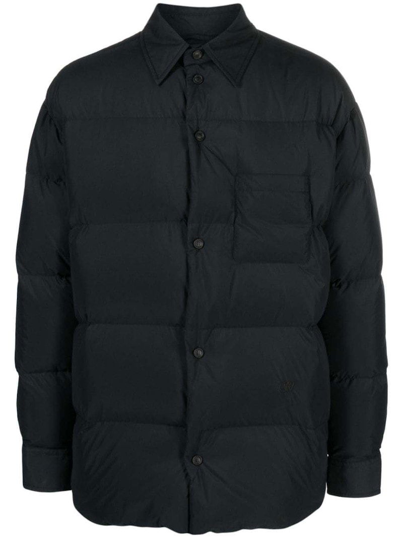 Пуховик Off-White Button-Front Puffer Jacket чорний | OMEJ001F23FAB0021010