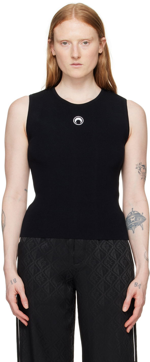 Cветр Marine Serre Core Sleeveless Crewneck чорний | WTK026