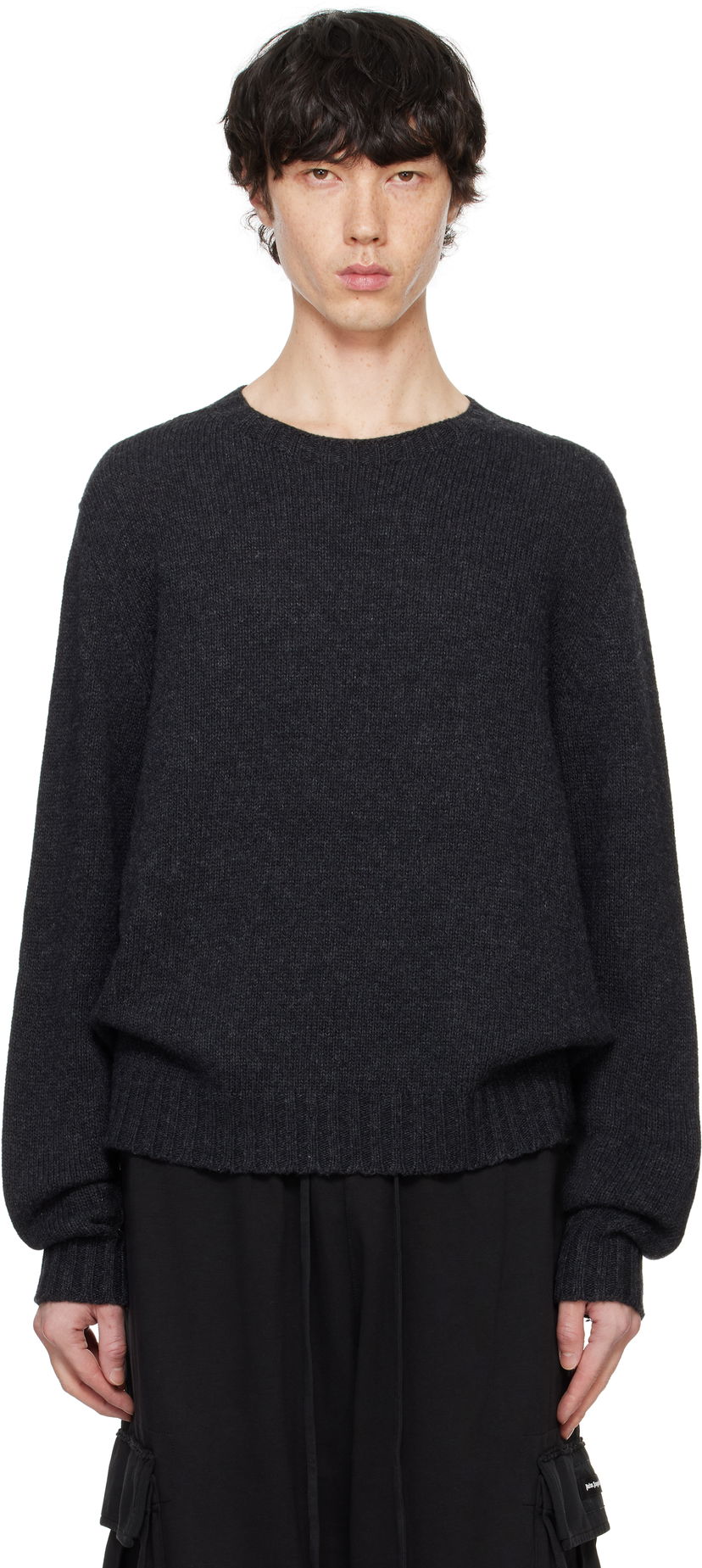 Cветр Palm Angels Sweater Сірий | PMHE027F24KNI0010703