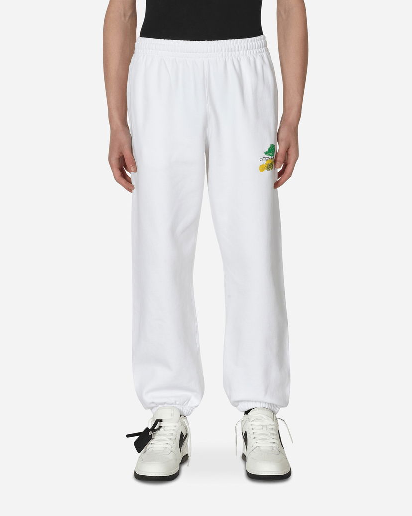 Спортивні штани Off-White Brush Arrow Slim Sweatpants White білий | OMCH029S23FLE002 0184