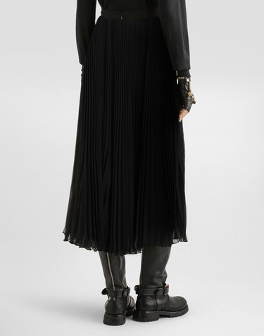 Спідниця Dolce & Gabbana Dolce & Gabbana Long Pleated Chiffon Skirt чорний | F4BCITFUSNWN0000, 2
