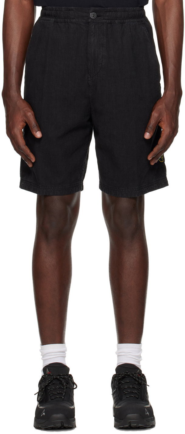 Шорти Stone Island Comfort Shorts чорний | 8015L0530