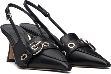 Ювелірні вироби Aeyde Aeyde Tara Eyelet Slingback Kitten Heels чорний | A11-PU-VDHS75ST179-SS25-800-007, 3