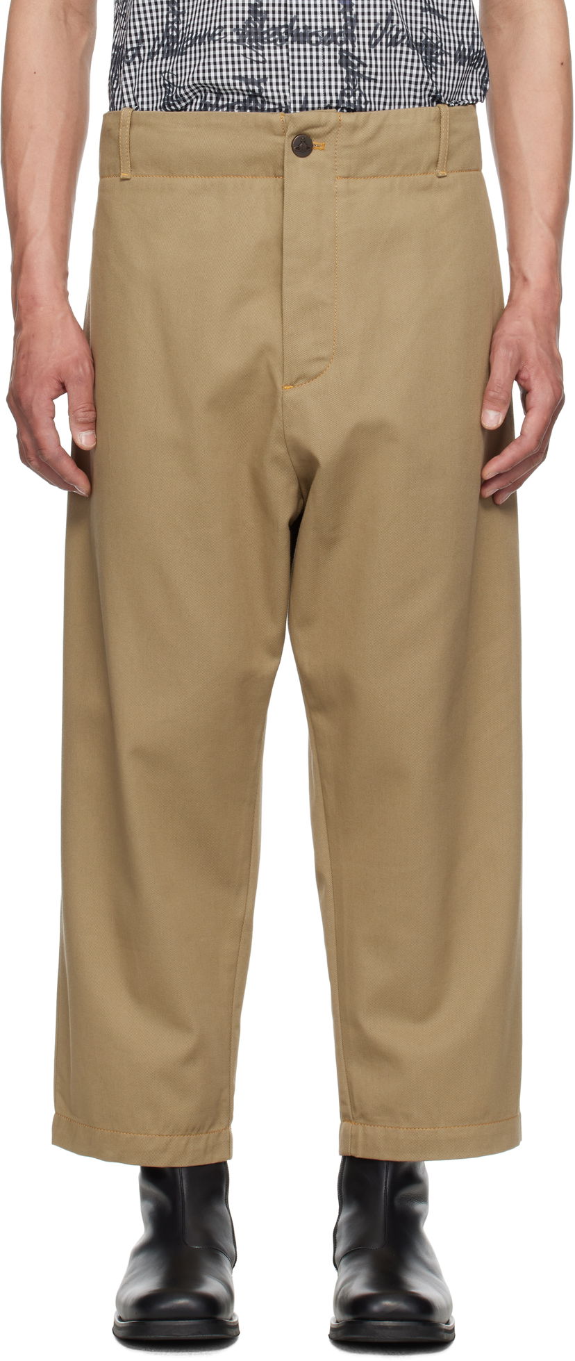 Штани Vivienne Westwood Vivienne Westwood Alien Trousers бежевий | 39020009-W011Y-