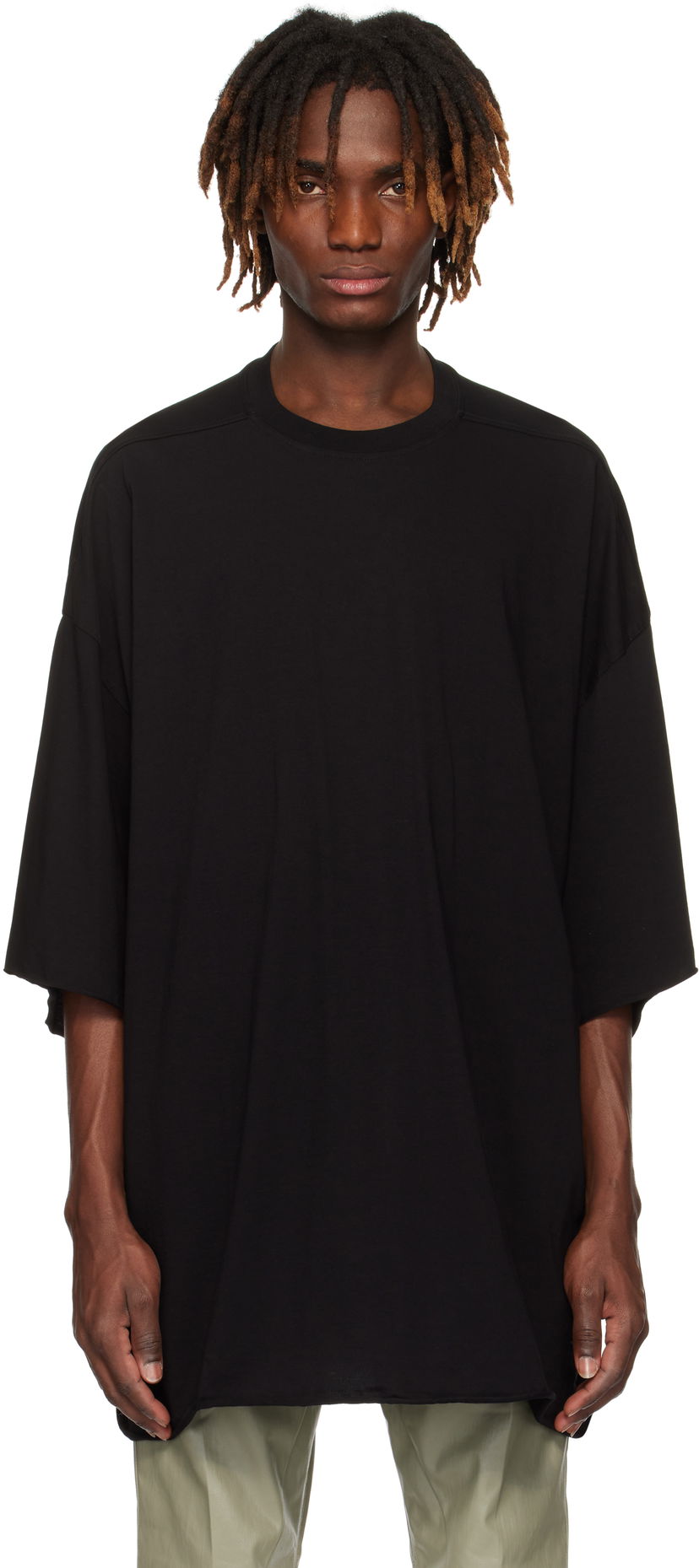 Футболка Rick Owens Rick Owens Hollywood Tommy T-Shirt чорний | RU01E5283 JA