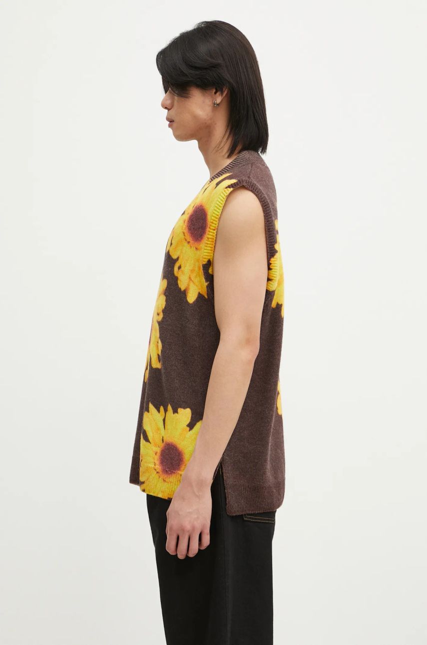 Cветр JW Anderson Printed Vest Коричневий | KW1305-YN0008-685, 1