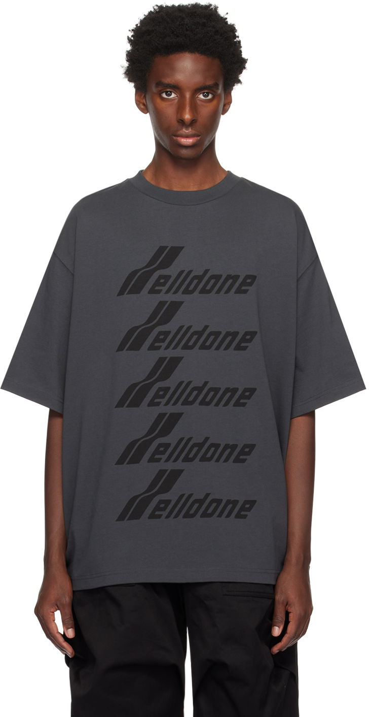 Футболка We11done Printed T-Shirt Сірий | WD-TP6-20-074-U-CH
