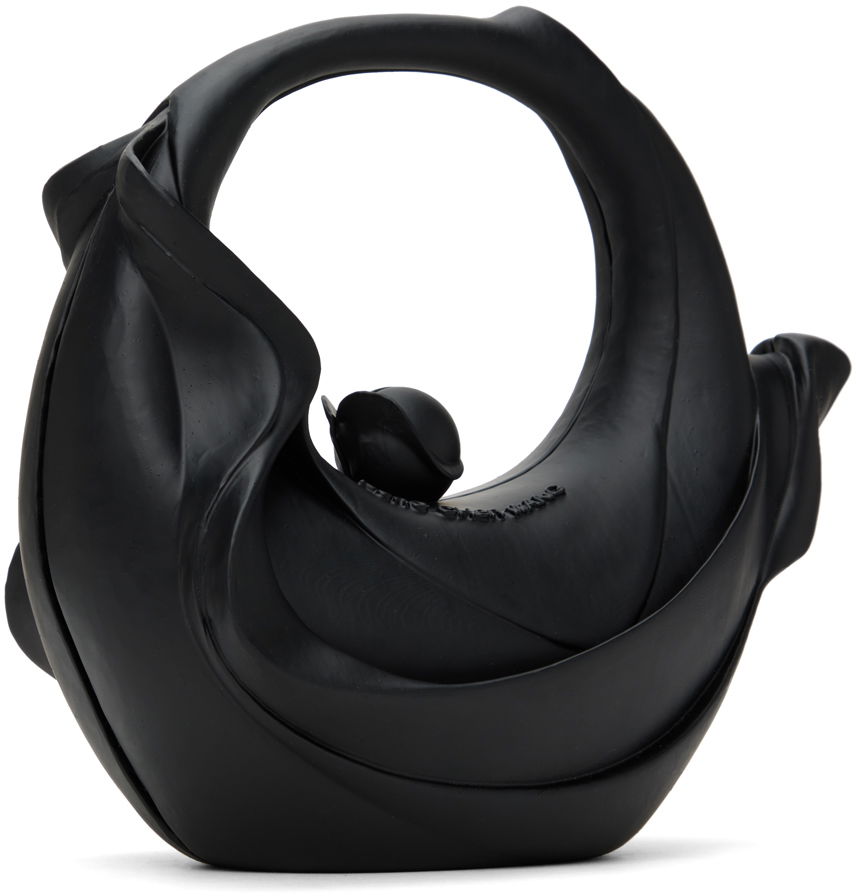 Сумочка Feng Chen Wang Feng Chen Wang 3D Chahu Sculptural Handle Bag чорний | FUF18AC21, 1