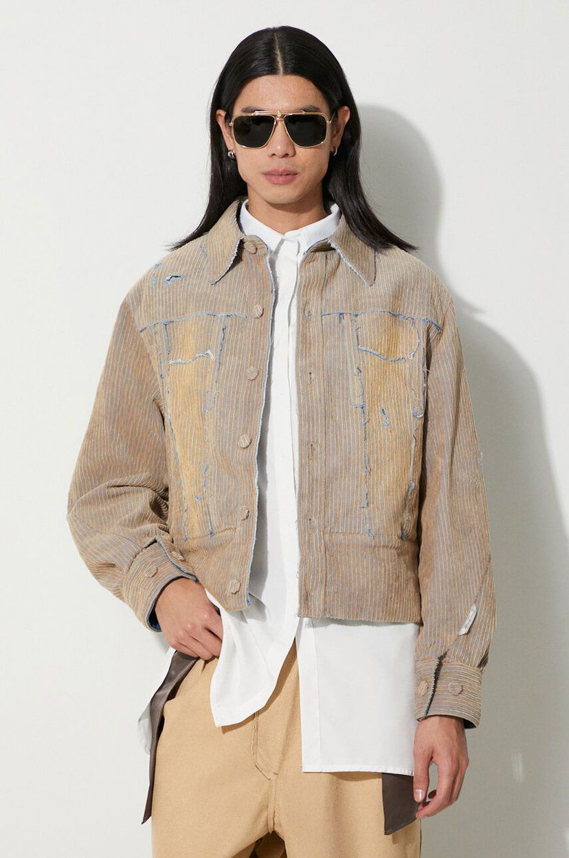 Куртка ADER ERROR Corduroy Trucker Jacket бежевий | BMADFWJK1603