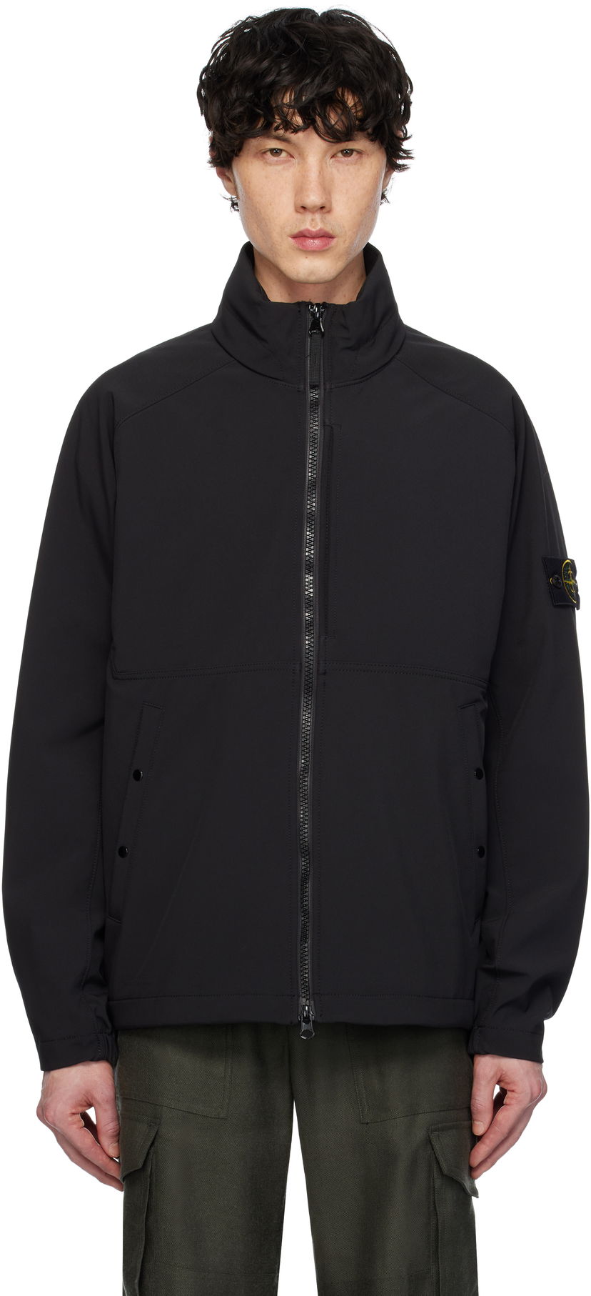 Вітровка Stone Island Stone Island Light Soft Shell Jacket чорний | K1S15 4100010 S0A22
