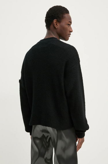 Cветр HELIOT EMIL Lightweight Wool Sweater чорний | AW24.M.07.067.BLK01, 4