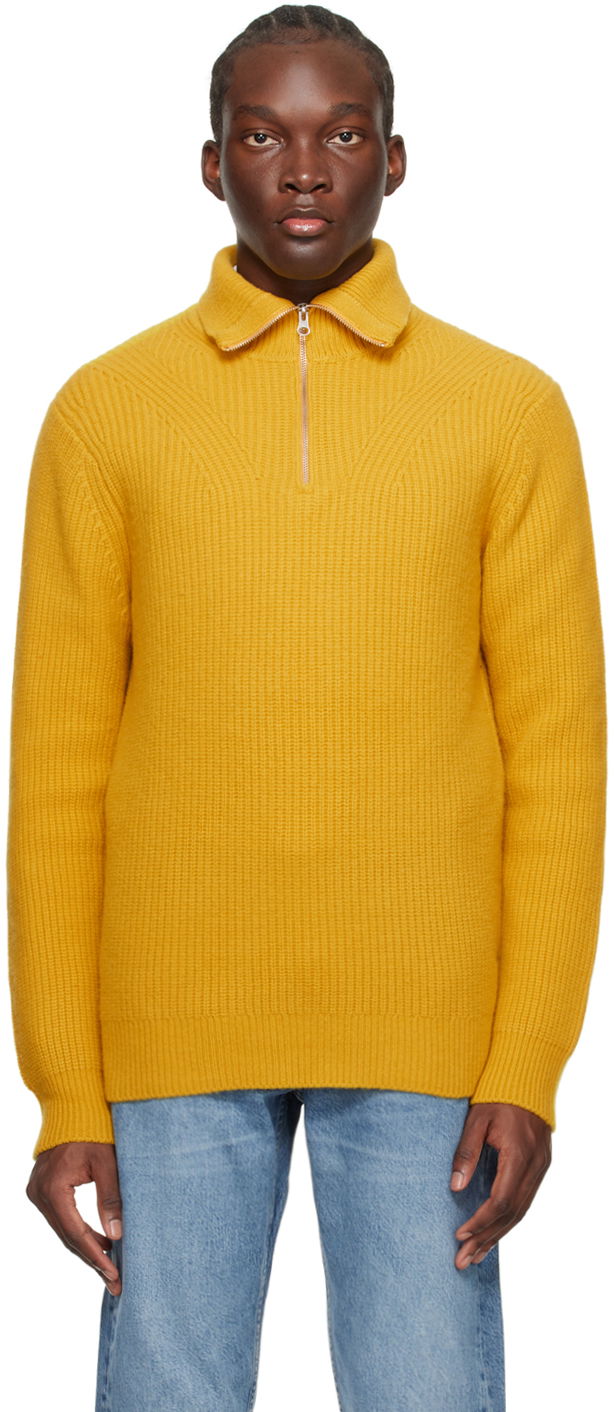 Cветр Samsoe Samsoe Samsøe Samsøe Jacks Quarter-Zip Sweater Жовтий | M23400074