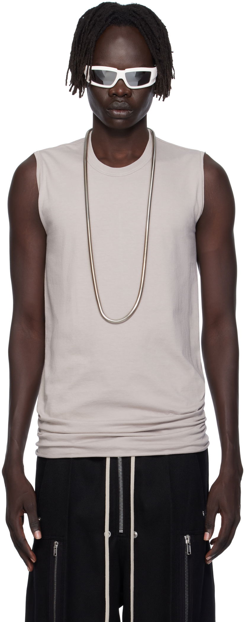 Безрукавка Rick Owens Rick Owens Concordians Basic Tank Top бежевий | RU02E1151 JA