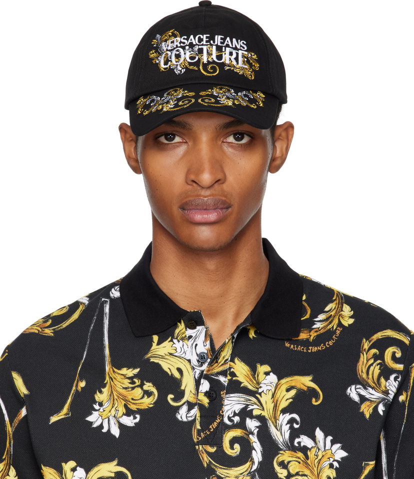 Кепка Versace Versace Jeans Couture Baseball Cap чорний | E78GAZK17_EZG367