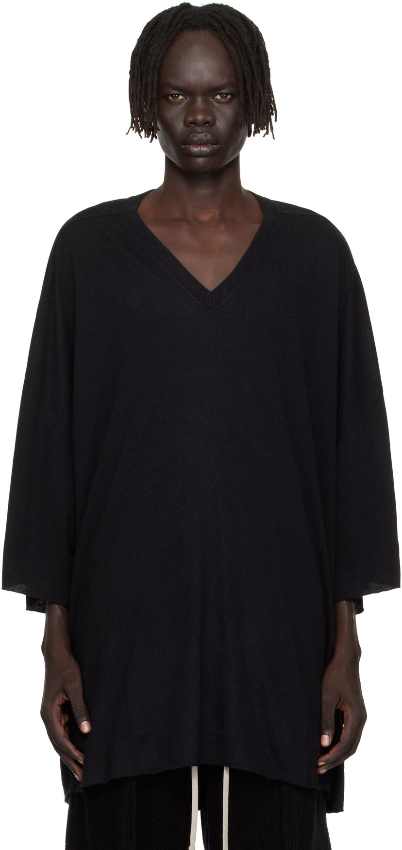 Футболка Rick Owens Rick Owens Concordians V Tommy T-Shirt чорний | RU02E1279 JR