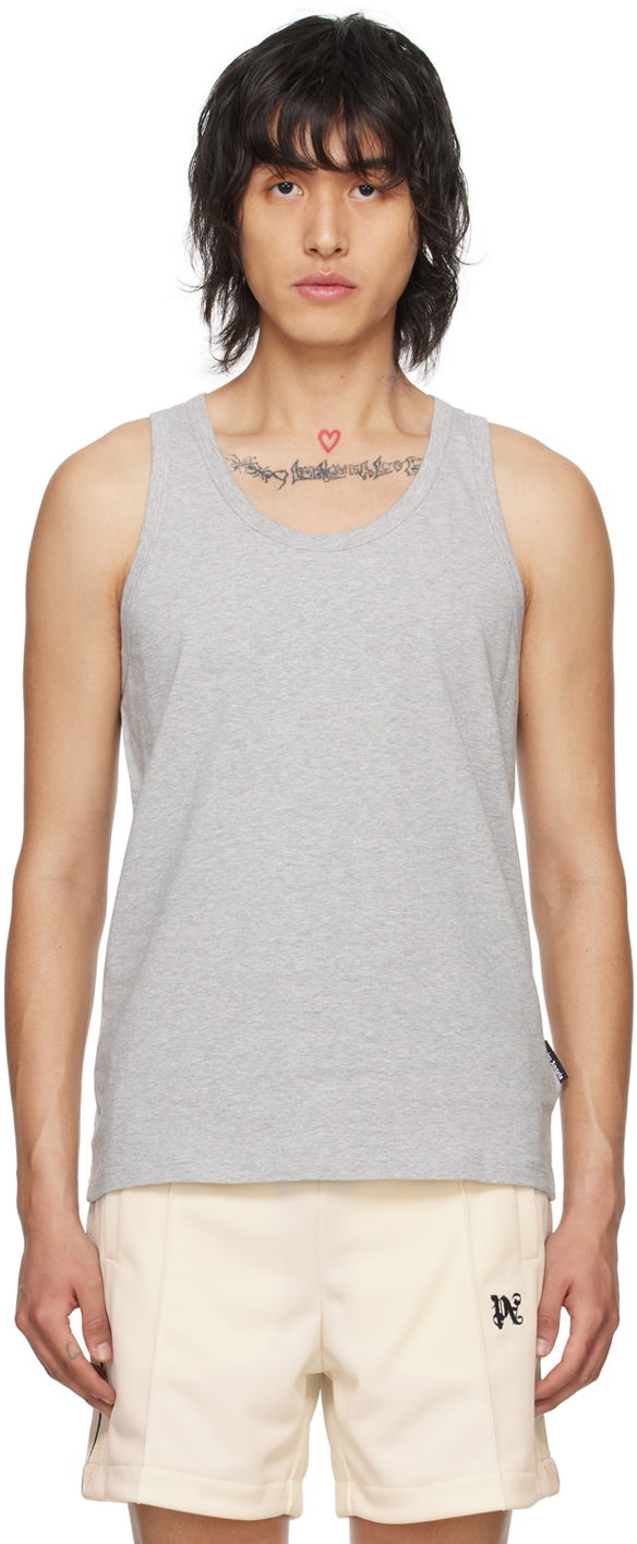 Безрукавка Palm Angels Essential Tank Top Сірий | PMUE002C99FAB0020808