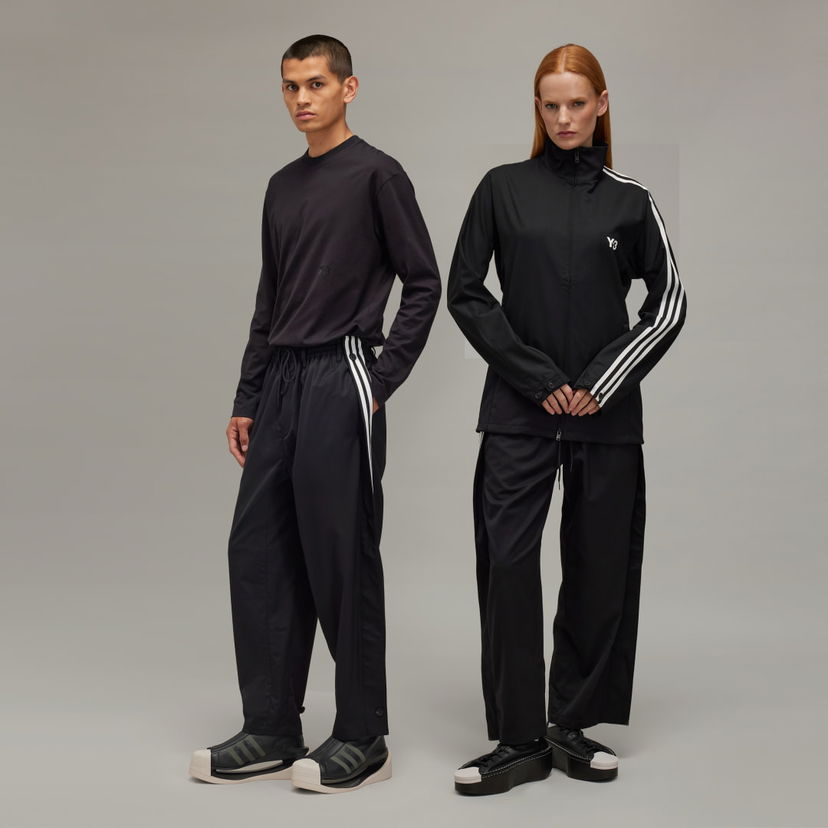 Штани Y-3 Refined Wool 3-Stripes Pants чорний | IW7463