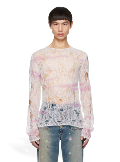 Cветр Acne Studios Laddered Sweater білий | B60276-