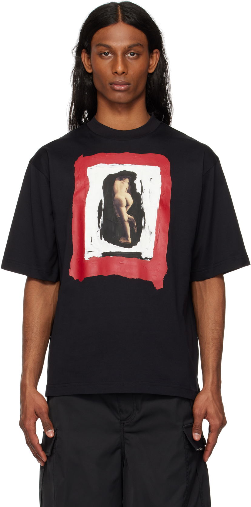 Футболка Marni Marni Nude Print T-Shirt чорний | HUMU0223OP USCX67