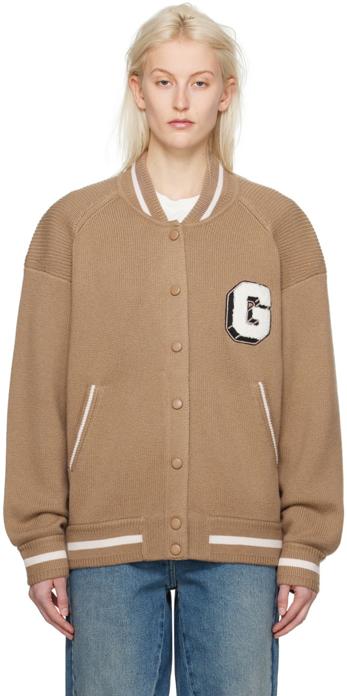 Куртка бомбер Givenchy Appliqué Bomber Jacket бежевий | BW00N54ZKG250