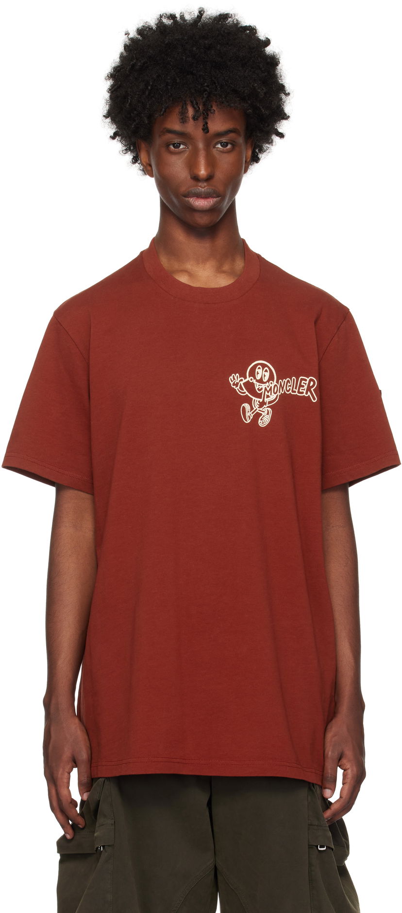 Футболка Moncler Moncler Printed T-Shirt Червоний | J20918C0005083927