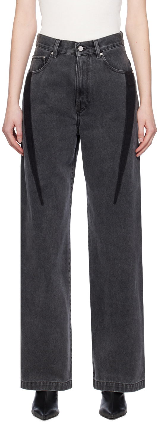 Джинси Dion Lee Slouchy Darted Jeans чорний | C2173PS24