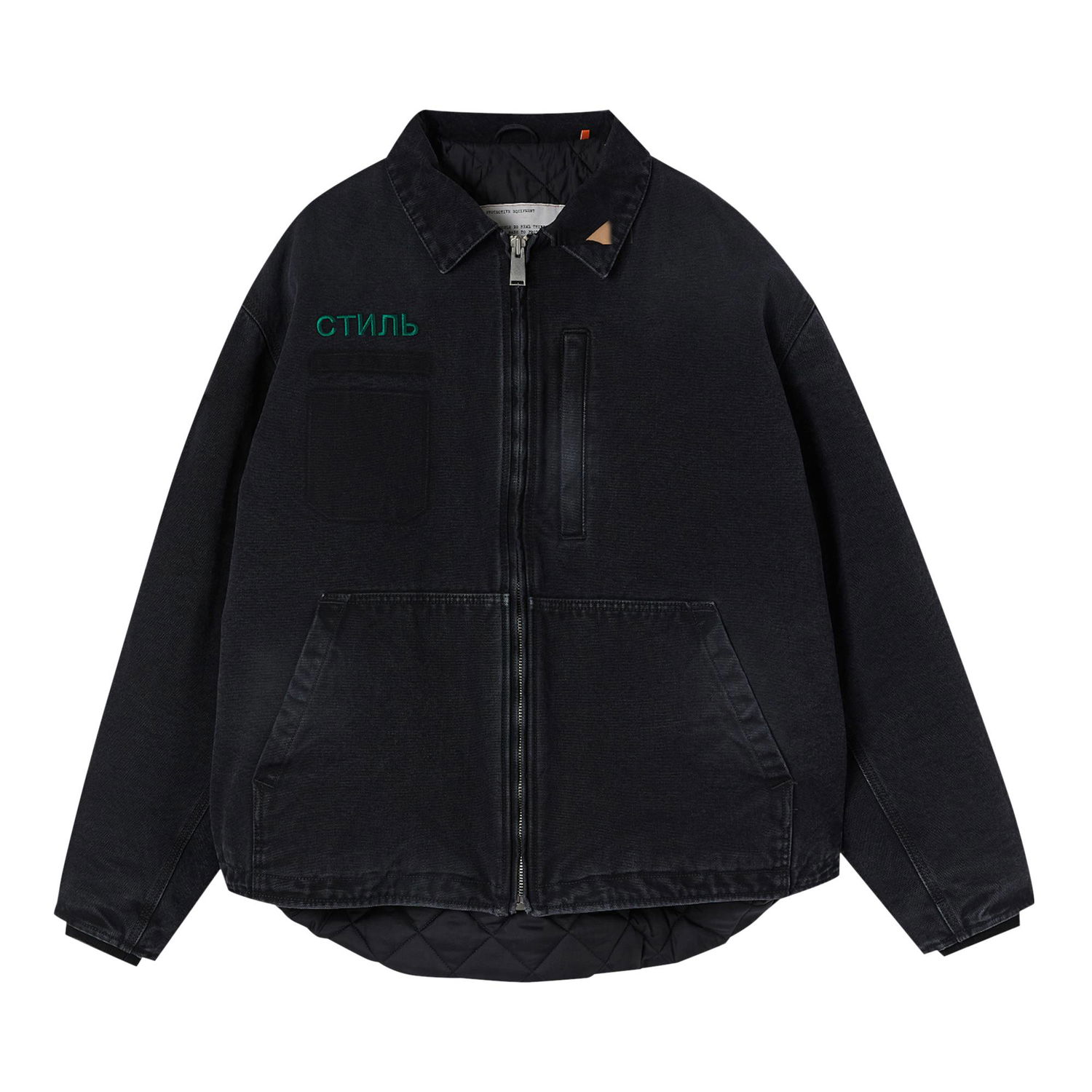 Куртка HERON PRESTON CTNMB Canvas Pockets Jacket чорний | HMEA062F22FAB0011057, 1
