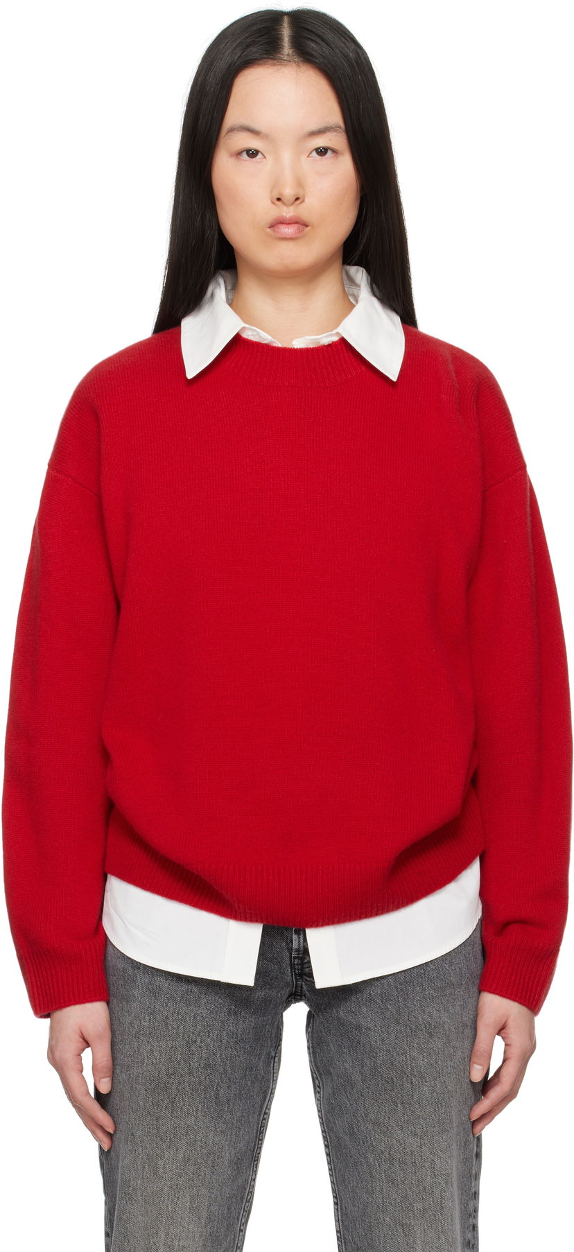 Cветр Anine Bing Anine Bing Lee Crewneck Sweater Червоний | A-09-10662-RED13