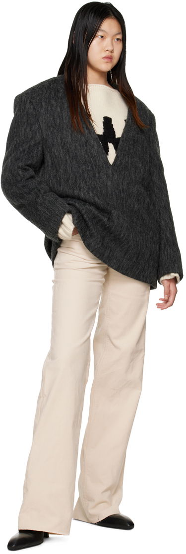 Куртка We11done We11done Y-Neck Fuzzy Jacket Сірий | WD-JK3-22-020-W-DG, 3