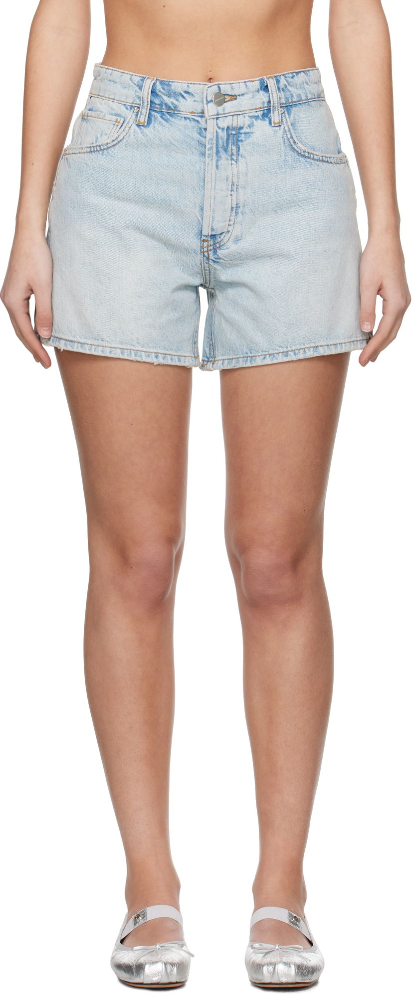 Шорти Anine Bing ANINE BING Dalton Denim Shorts Синій | A-05-0355-WHD24