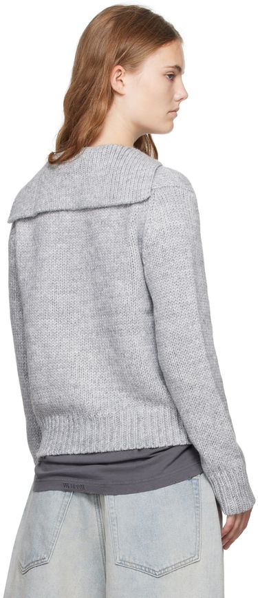 Cветр We11done Knit Sailor Collar Cardigan Сірий | WD-KC2-24-632-W-GY, 2
