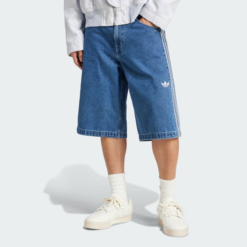 Шорти adidas Performance Adicolor Denim Firebird Shorts Синій | JC6235