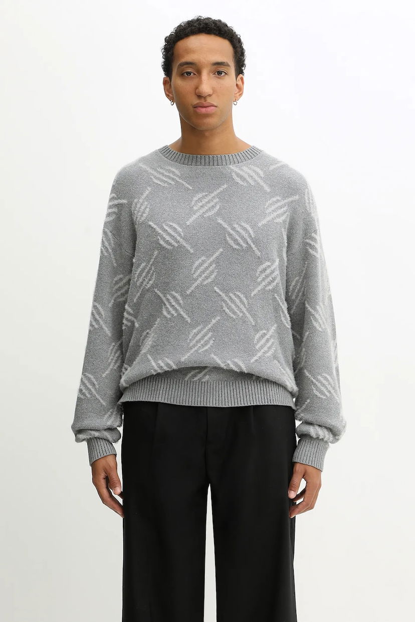 Cветр DAILY PAPER Sweater Tevin Monogram Knit Сірий | 2521120