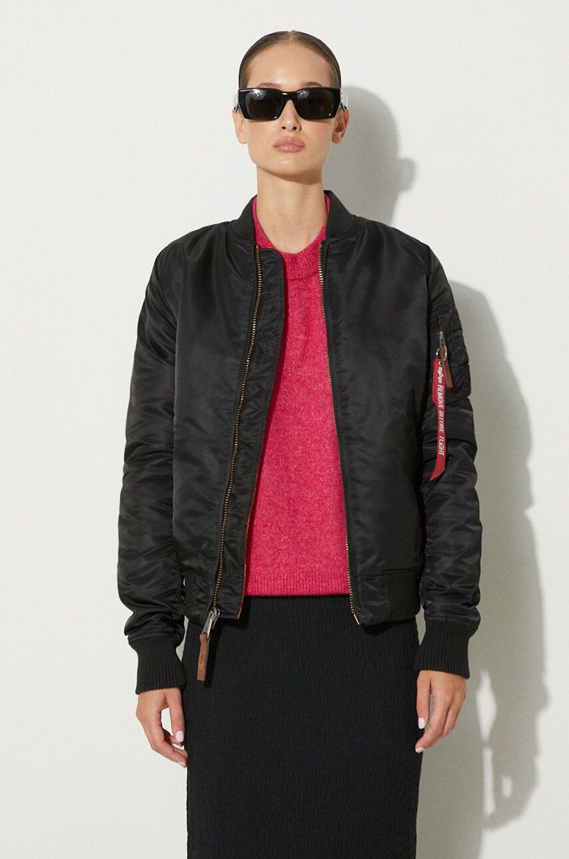 Куртка бомбер Alpha Industries Bomber Jacket MA-1 VF 59 Wmn чорний | 133009.03
